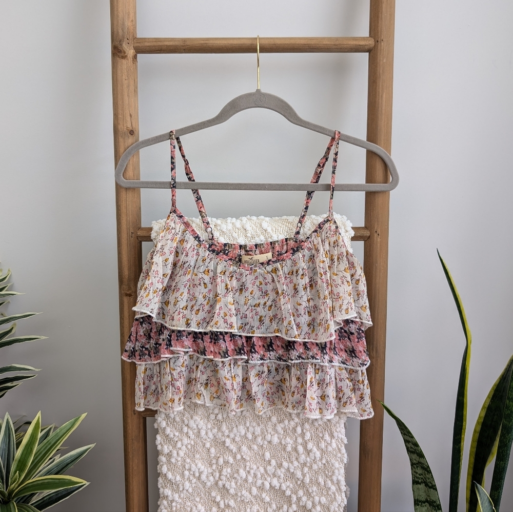 Hollister Layer Ruffle Tank Top